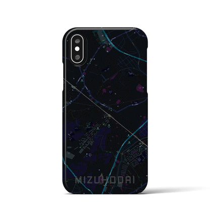 【みずほ台（埼玉県）】地図柄iPhoneケース（バックカバータイプ）