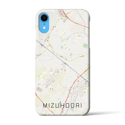 【みずほ台（埼玉県）】地図柄iPhoneケース（バックカバータイプ）