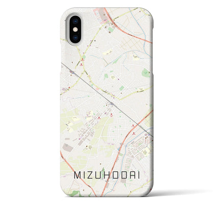 【みずほ台（埼玉県）】地図柄iPhoneケース（バックカバータイプ）