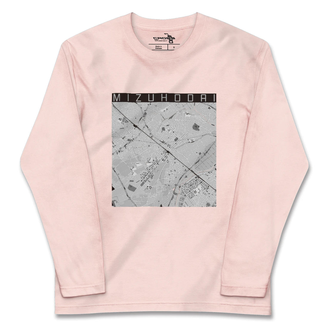 【みずほ台(埼玉県)】地図柄ロングスリーブTシャツ