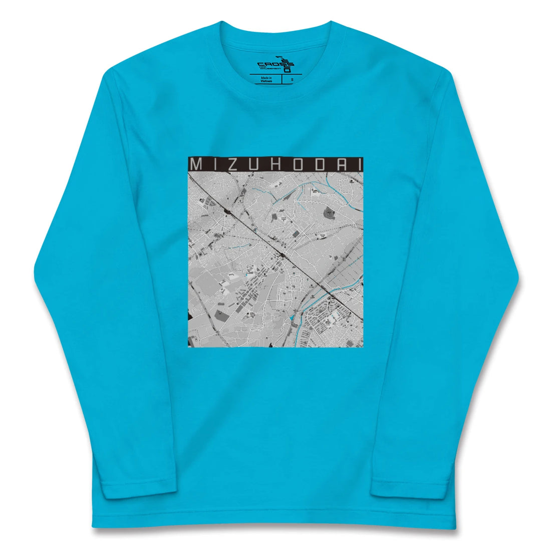 【みずほ台(埼玉県)】地図柄ロングスリーブTシャツ
