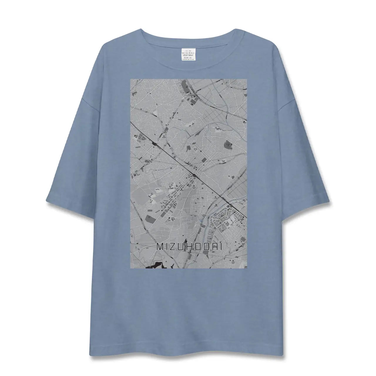 【みずほ台（埼玉県）】地図柄ビッグシルエットTシャツ