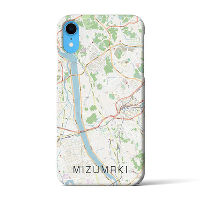 【水巻（福岡県）】地図柄iPhoneケース（バックカバータイプ）