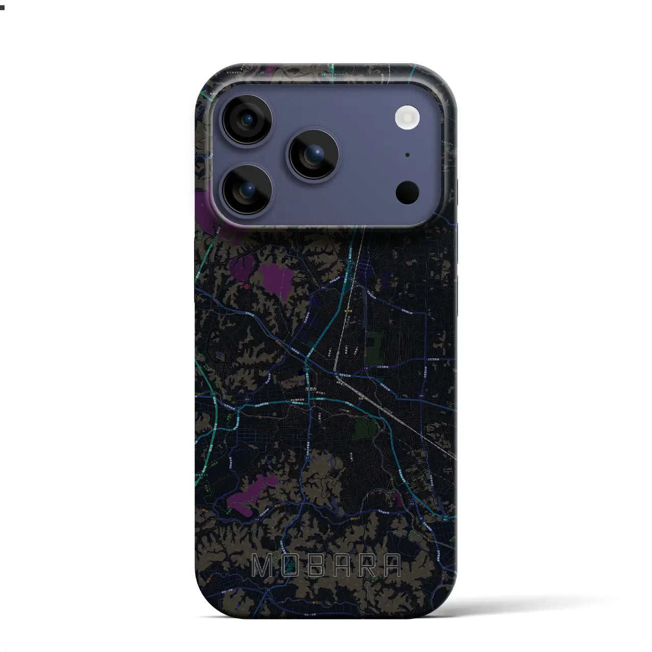 【茂原（千葉県）】地図柄iPhoneケース（バックカバータイプ）