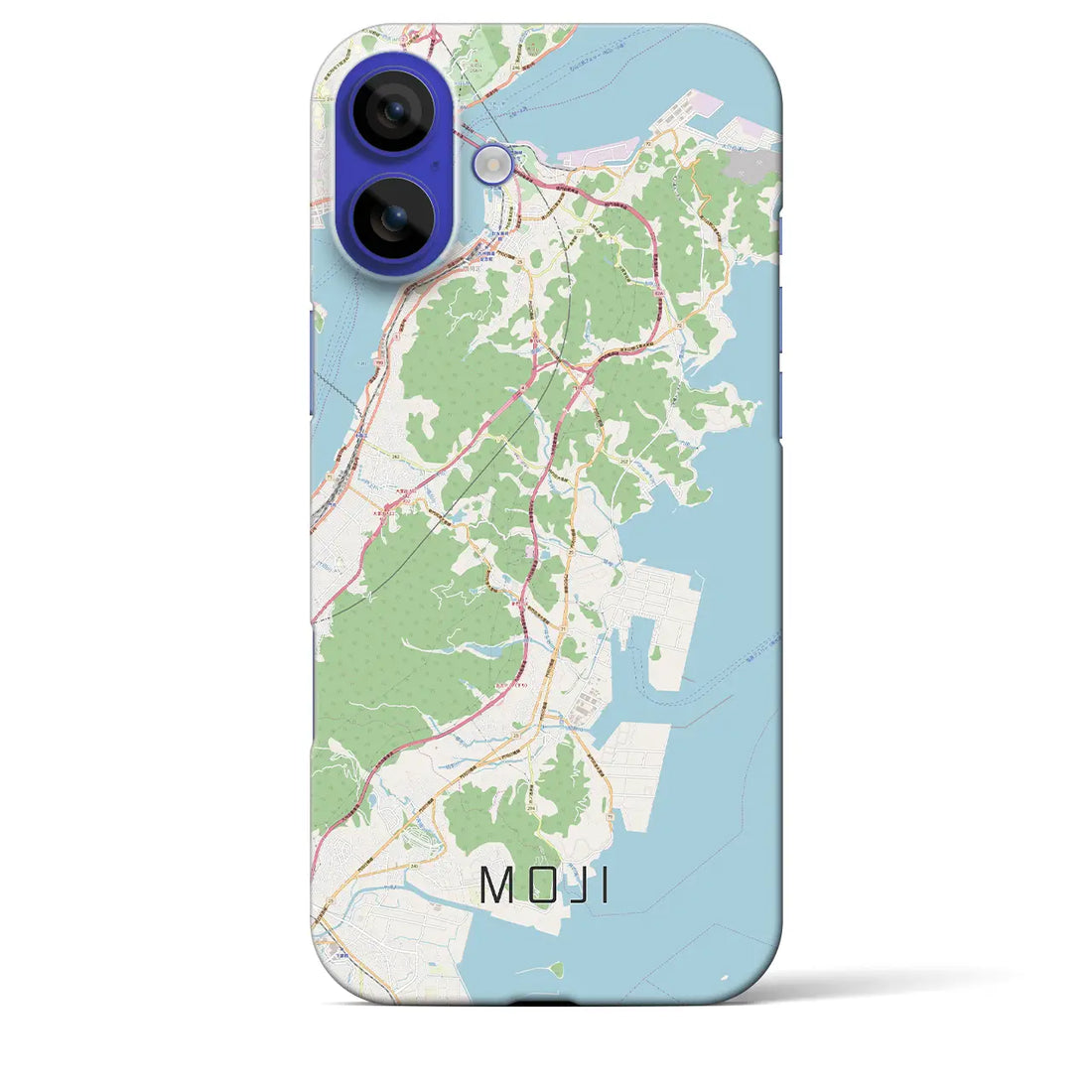 【門司(福岡県)】地図柄iPhoneケース(バックカバータイプ)ナチュラル・iPhone 16 Pro Max 用