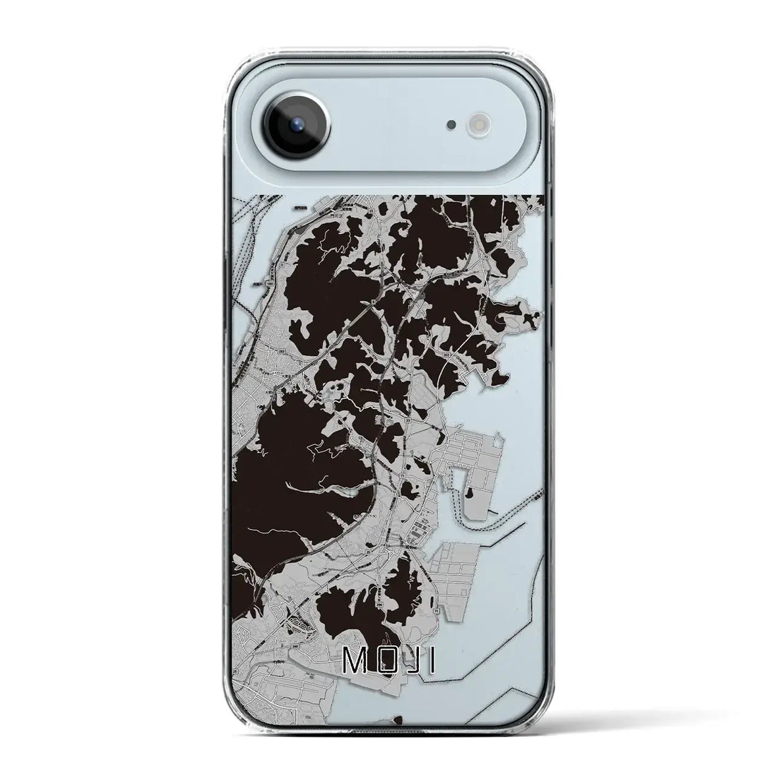 【門司(福岡県)】地図柄iPhoneケース(クリアタイプ)モノトーン・iPhone 17 Pro Max 用