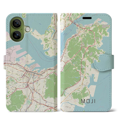 【門司（福岡県）】地図柄iPhoneケース（手帳タイプ）