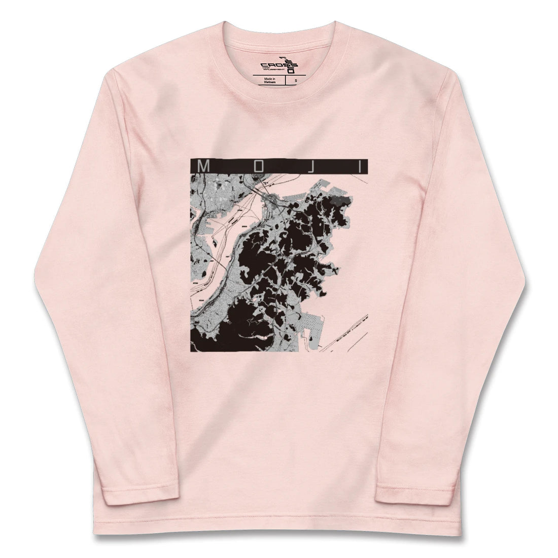 【門司(福岡県)】地図柄ロングスリーブTシャツ