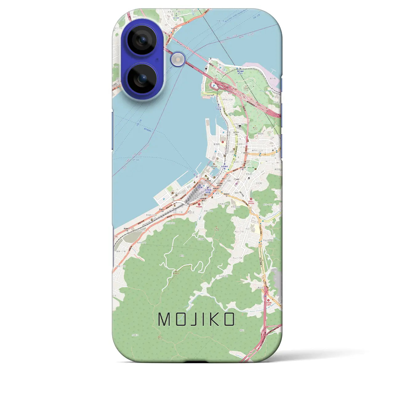 【門司港（福岡県）】地図柄iPhoneケース（バックカバータイプ）ナチュラル・iPhone 16 Pro Max 用