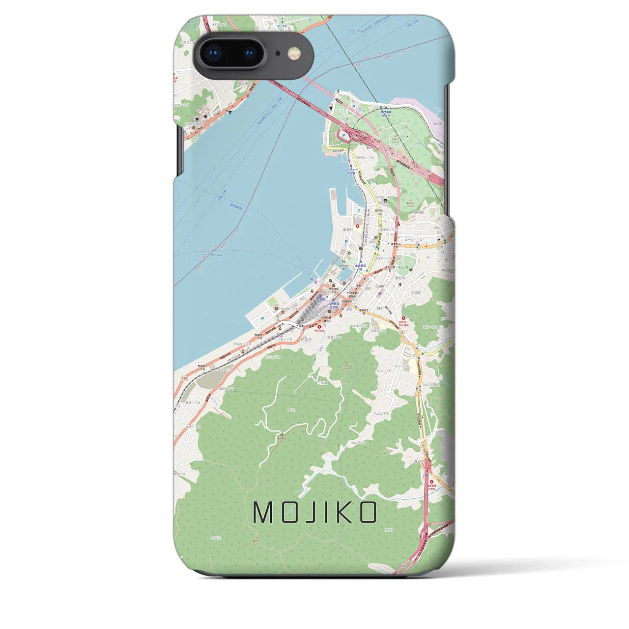 【門司港（福岡県）】地図柄iPhoneケース（バックカバータイプ）