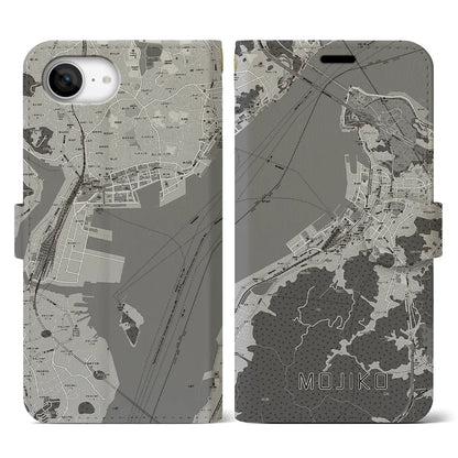 【門司港（福岡県）】地図柄iPhoneケース（手帳タイプ）