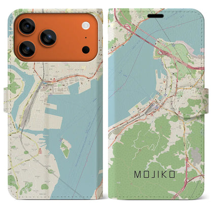 【門司港（福岡県）】地図柄iPhoneケース（手帳タイプ）