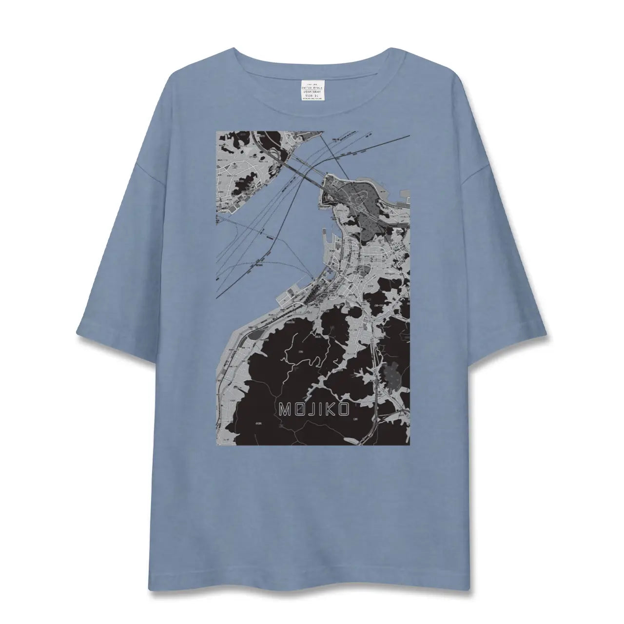 【門司港（福岡県）】地図柄ビッグシルエットTシャツ