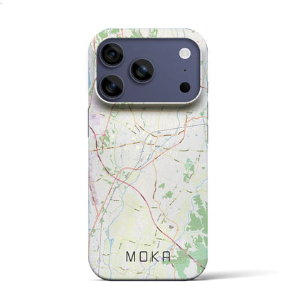 【真岡（栃木県）】地図柄iPhoneケース（バックカバータイプ）