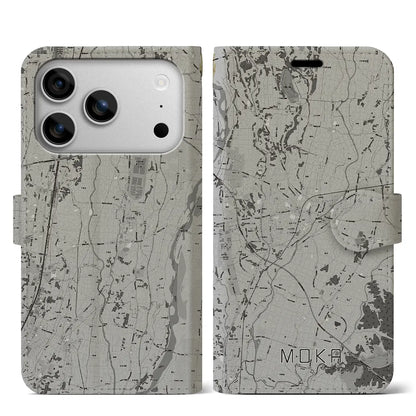 【真岡（栃木県）】地図柄iPhoneケース（手帳タイプ）