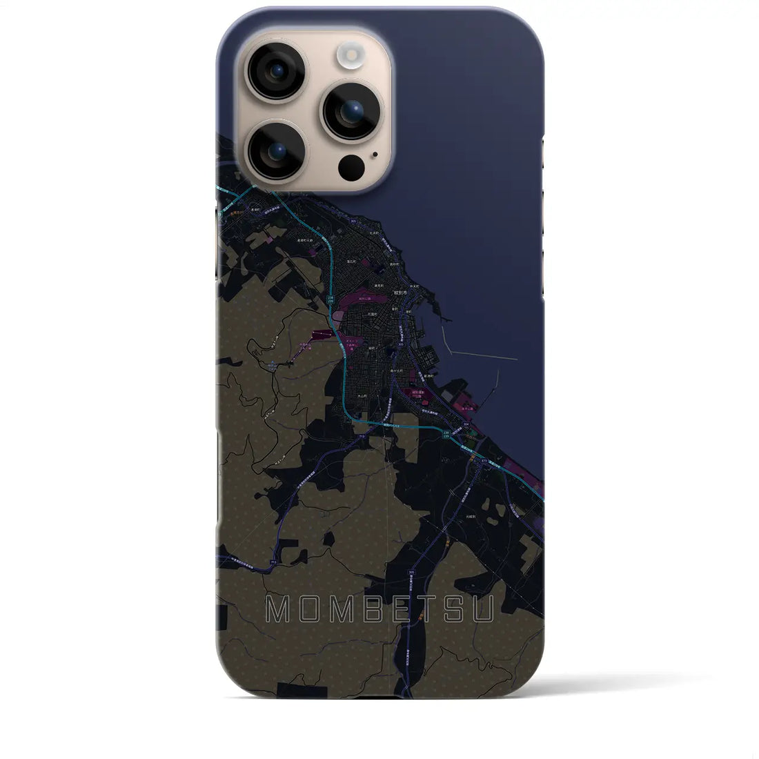 【紋別(北海道)】地図柄iPhoneケース(バックカバータイプ)