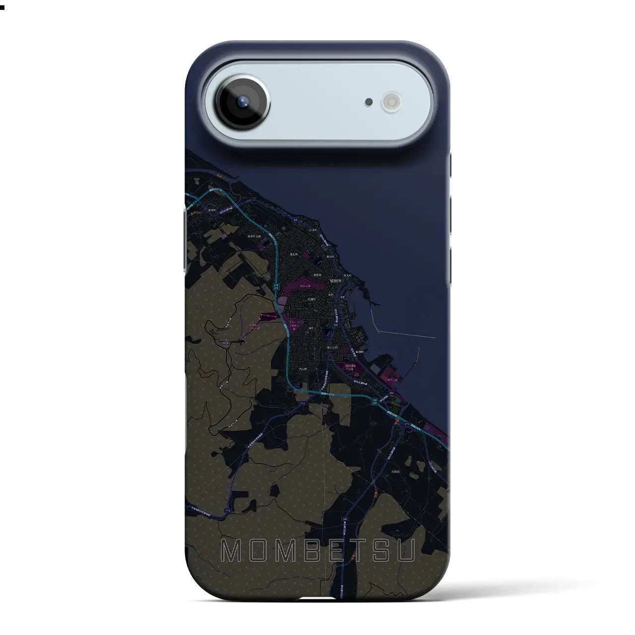 【紋別（北海道）】地図柄iPhoneケース（バックカバータイプ）
