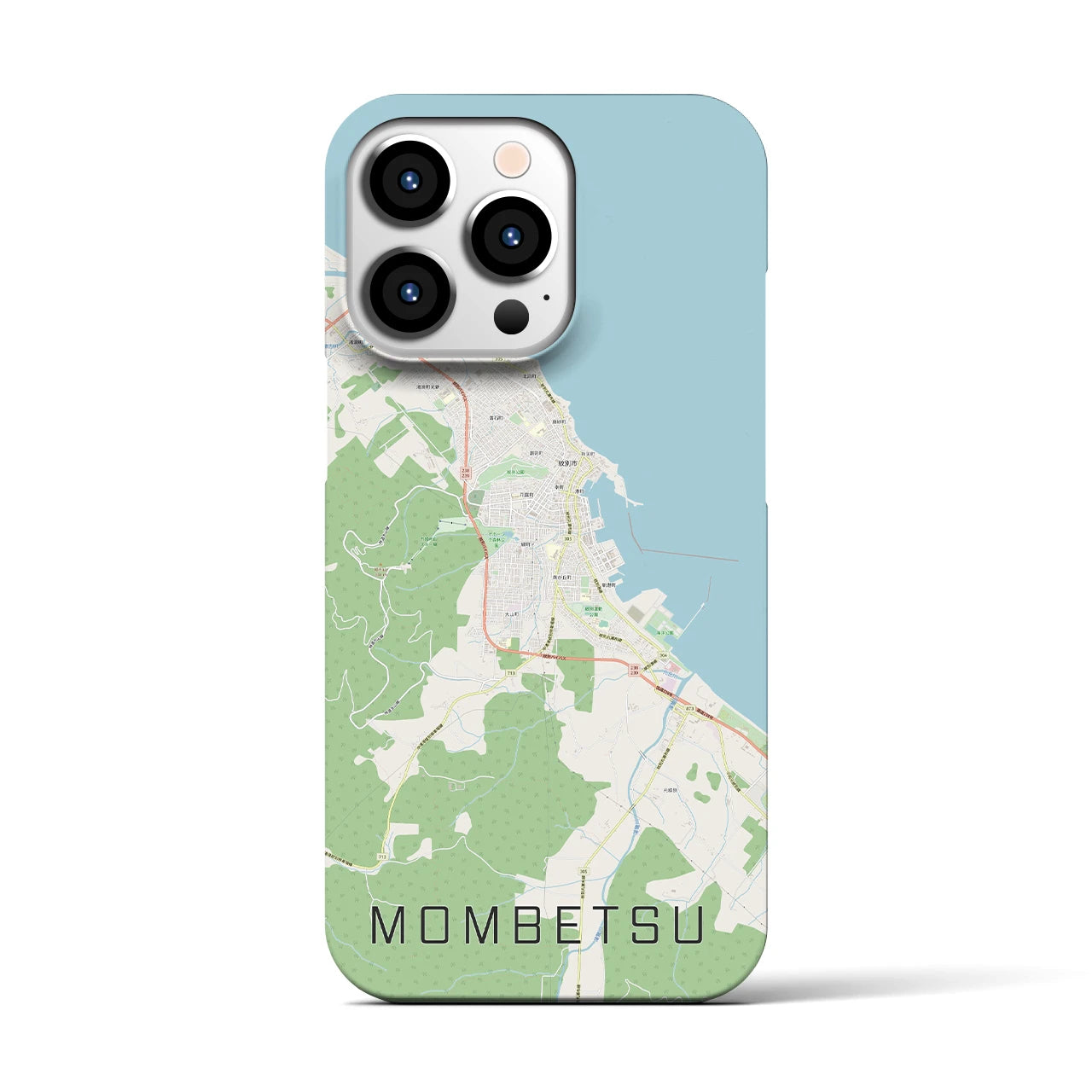 【紋別（北海道）】地図柄iPhoneケース（バックカバータイプ）