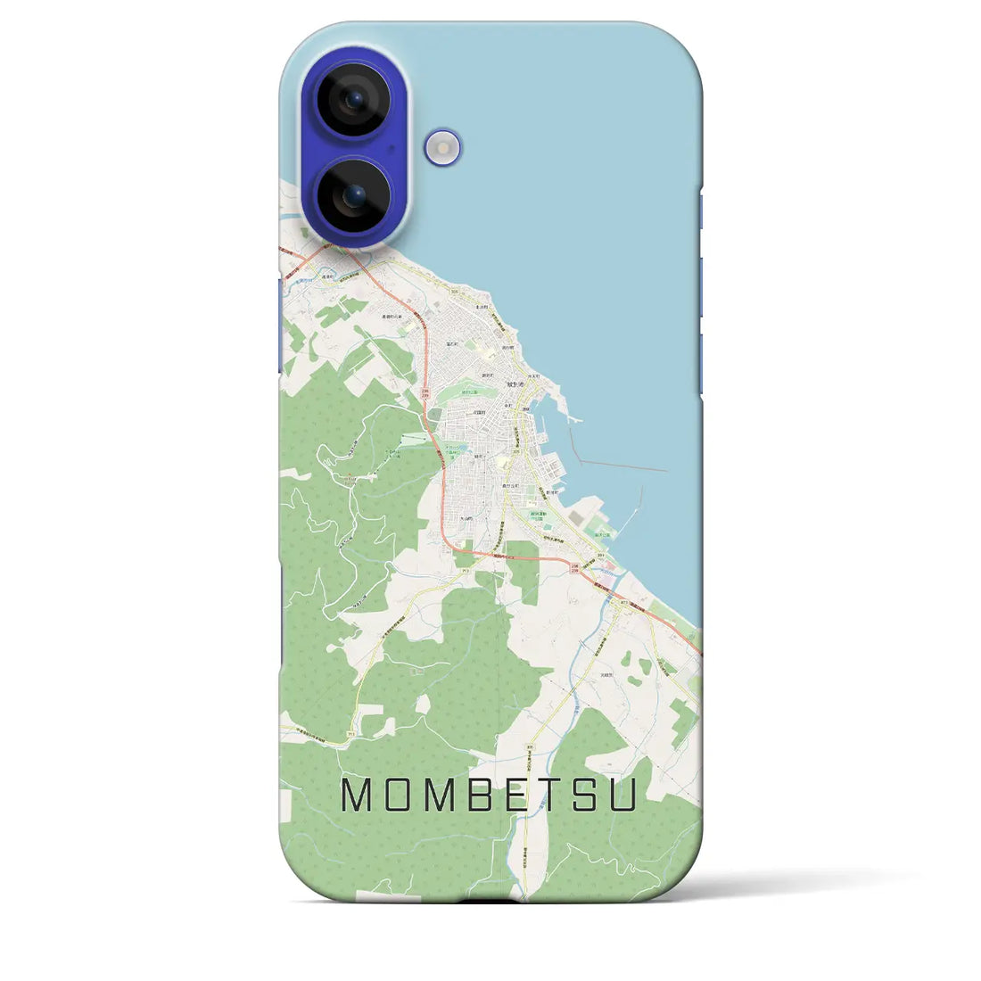 【紋別(北海道)】地図柄iPhoneケース(バックカバータイプ)ナチュラル・iPhone 16 Pro Max 用