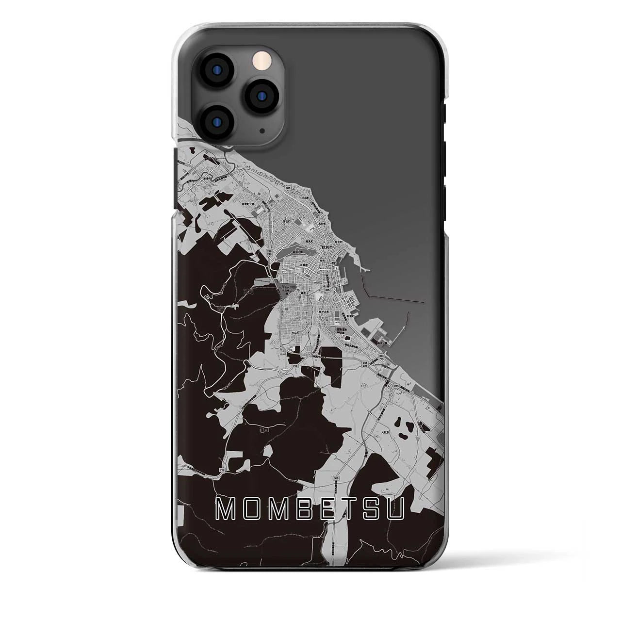 【紋別（北海道）】地図柄iPhoneケース（クリアタイプ）