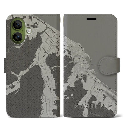 【紋別（北海道）】地図柄iPhoneケース（手帳タイプ）