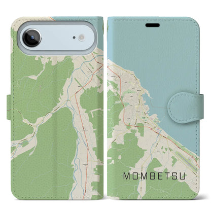 【紋別（北海道）】地図柄iPhoneケース（手帳タイプ）