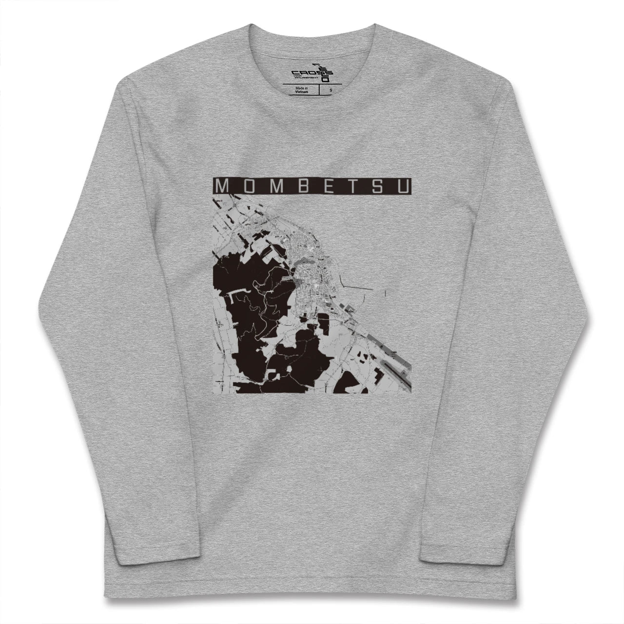 【紋別（北海道）】地図柄ロングスリーブTシャツ