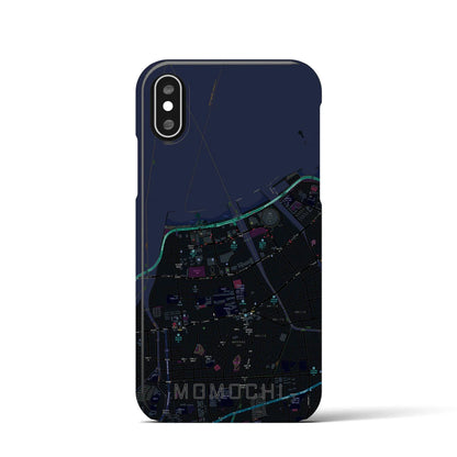 【百道（福岡県）】地図柄iPhoneケース（バックカバータイプ）