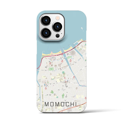 【百道（福岡県）】地図柄iPhoneケース（バックカバータイプ）