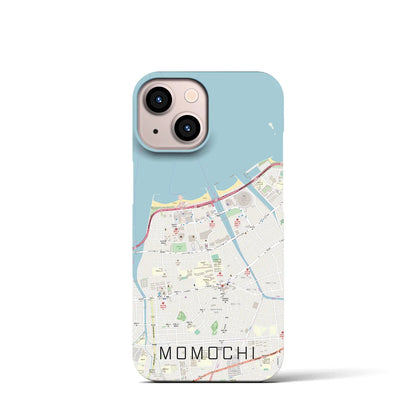 【百道（福岡県）】地図柄iPhoneケース（バックカバータイプ）