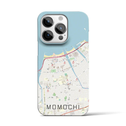 【百道（福岡県）】地図柄iPhoneケース（バックカバータイプ）