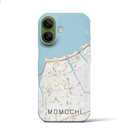 【百道（福岡県）】地図柄iPhoneケース（バックカバータイプ）