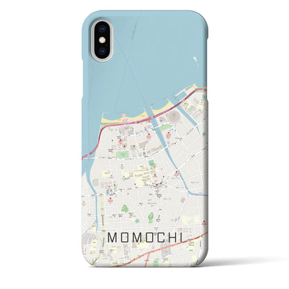 【百道（福岡県）】地図柄iPhoneケース（バックカバータイプ）