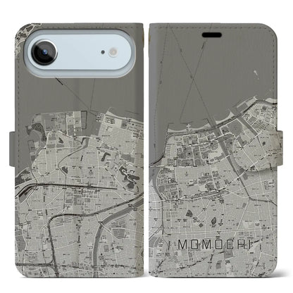 【百道（福岡県）】地図柄iPhoneケース（手帳タイプ）