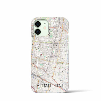 【桃谷（大阪府）】地図柄iPhoneケース（バックカバータイプ）