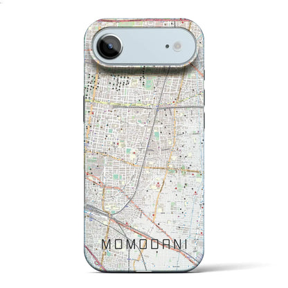 【桃谷（大阪府）】地図柄iPhoneケース（バックカバータイプ）