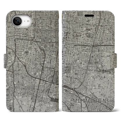 【桃谷（大阪府）】地図柄iPhoneケース（手帳タイプ）