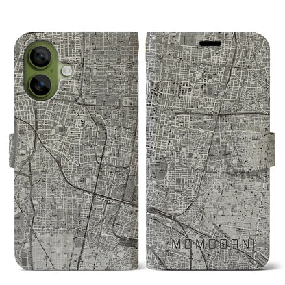 【桃谷（大阪府）】地図柄iPhoneケース（手帳タイプ）