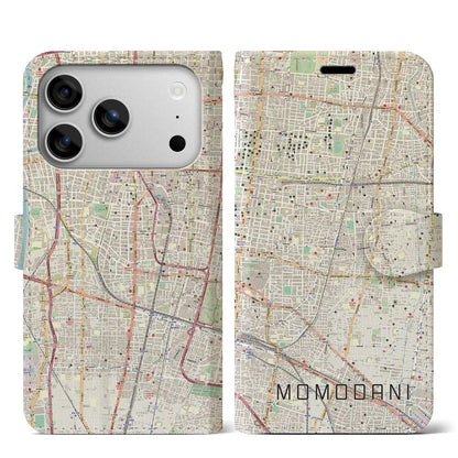 【桃谷（大阪府）】地図柄iPhoneケース（手帳タイプ）