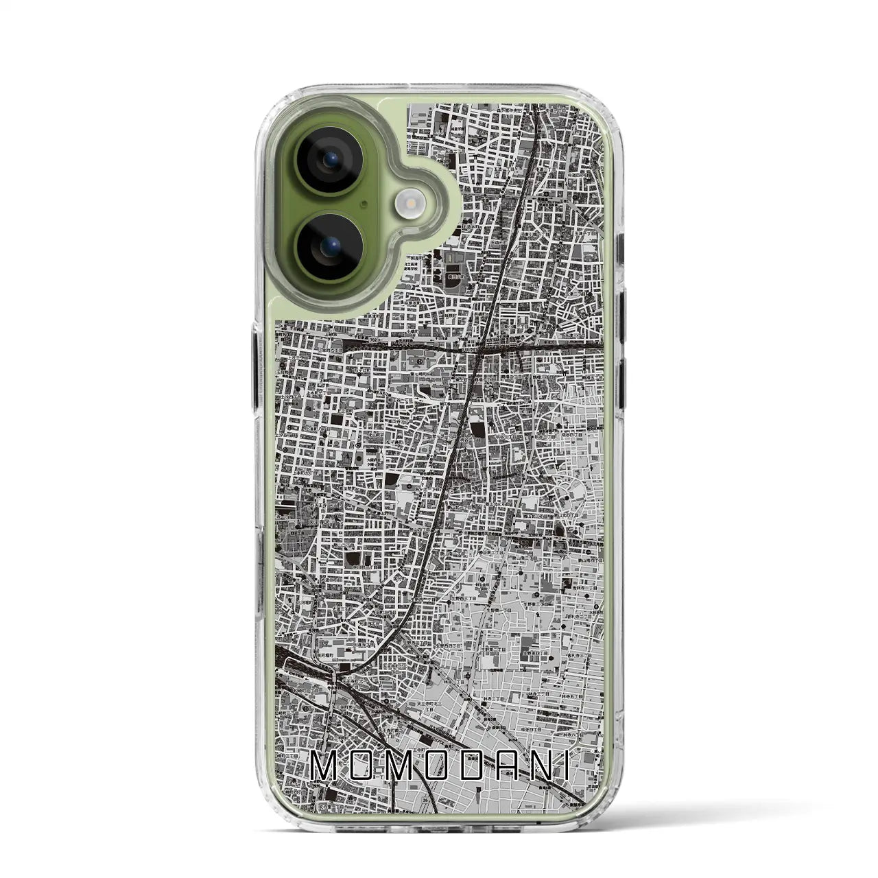 【桃谷（大阪府）】地図柄iPhoneケース（MagSafeタイプ）