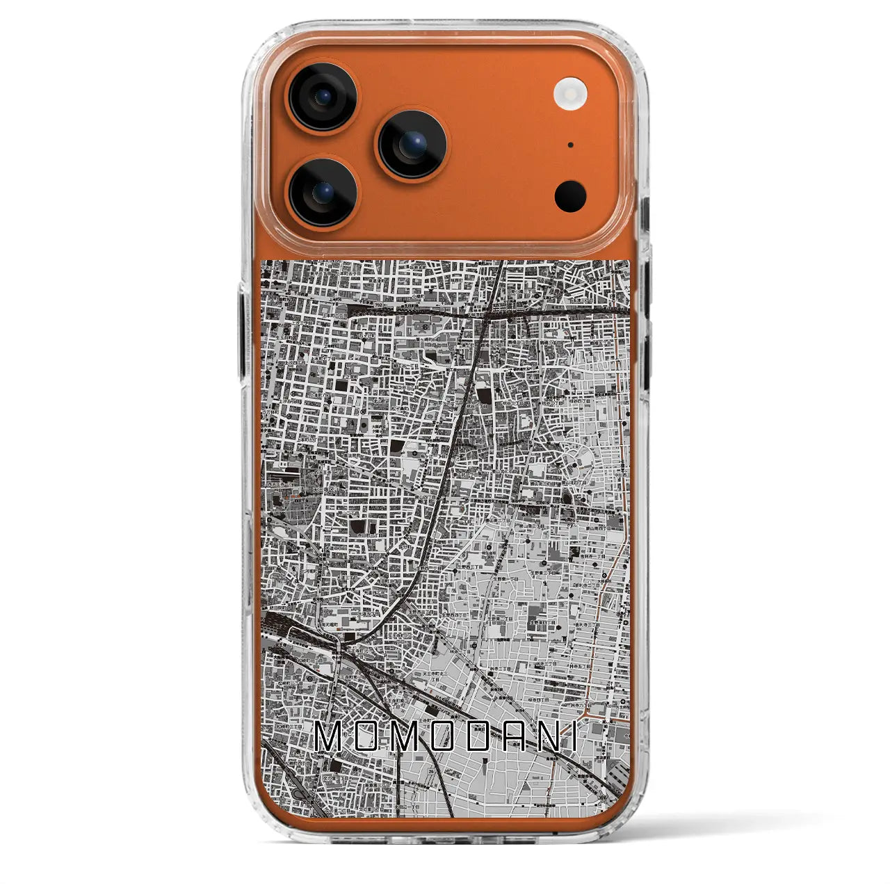 【桃谷（大阪府）】地図柄iPhoneケース（MagSafeタイプ）