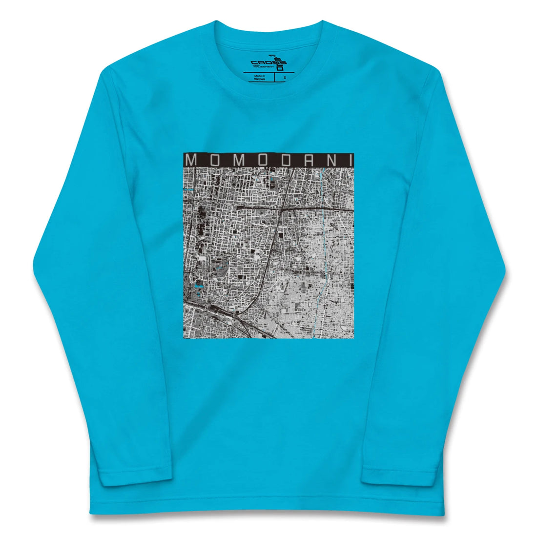 【桃谷(大阪府)】地図柄ロングスリーブTシャツ