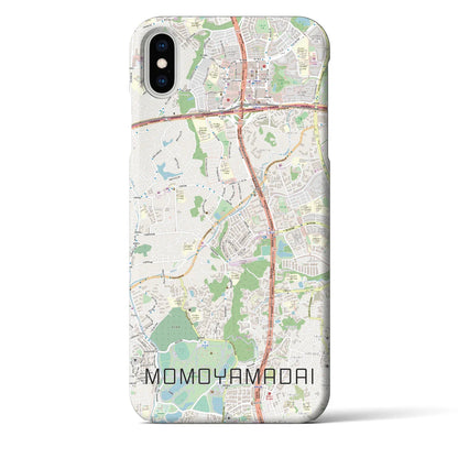 【桃山台（大阪府）】地図柄iPhoneケース（バックカバータイプ）