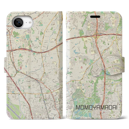 【桃山台（大阪府）】地図柄iPhoneケース（手帳タイプ）