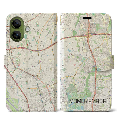 【桃山台（大阪府）】地図柄iPhoneケース（手帳タイプ）