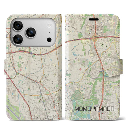 【桃山台（大阪府）】地図柄iPhoneケース（手帳タイプ）