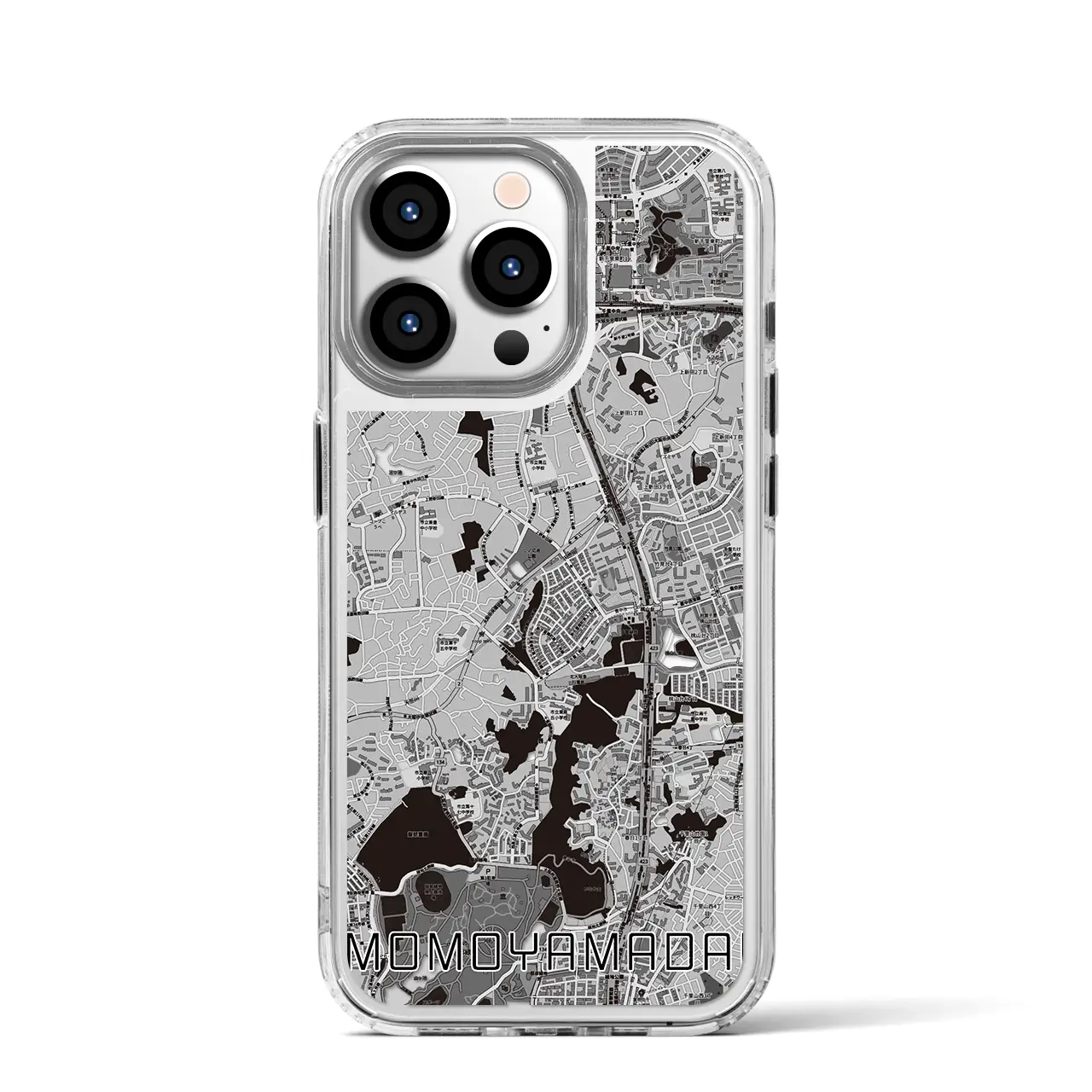 【桃山台（大阪府）】地図柄iPhoneケース（MagSafeタイプ）