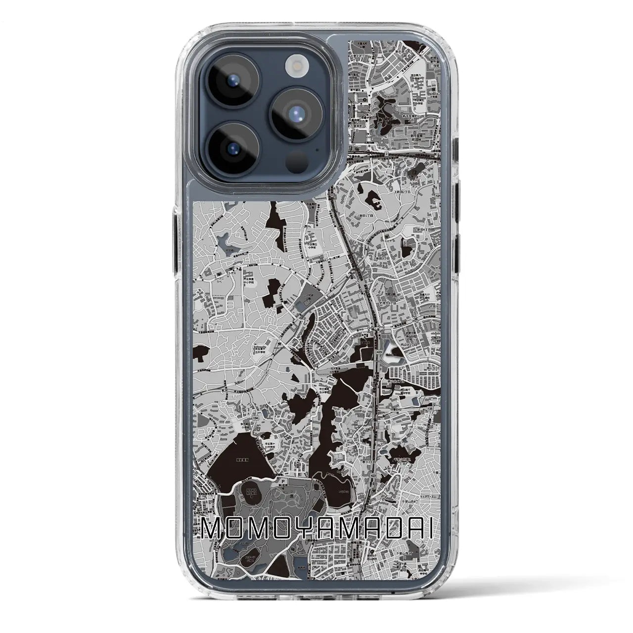 【桃山台（大阪府）】地図柄iPhoneケース（MagSafeタイプ）