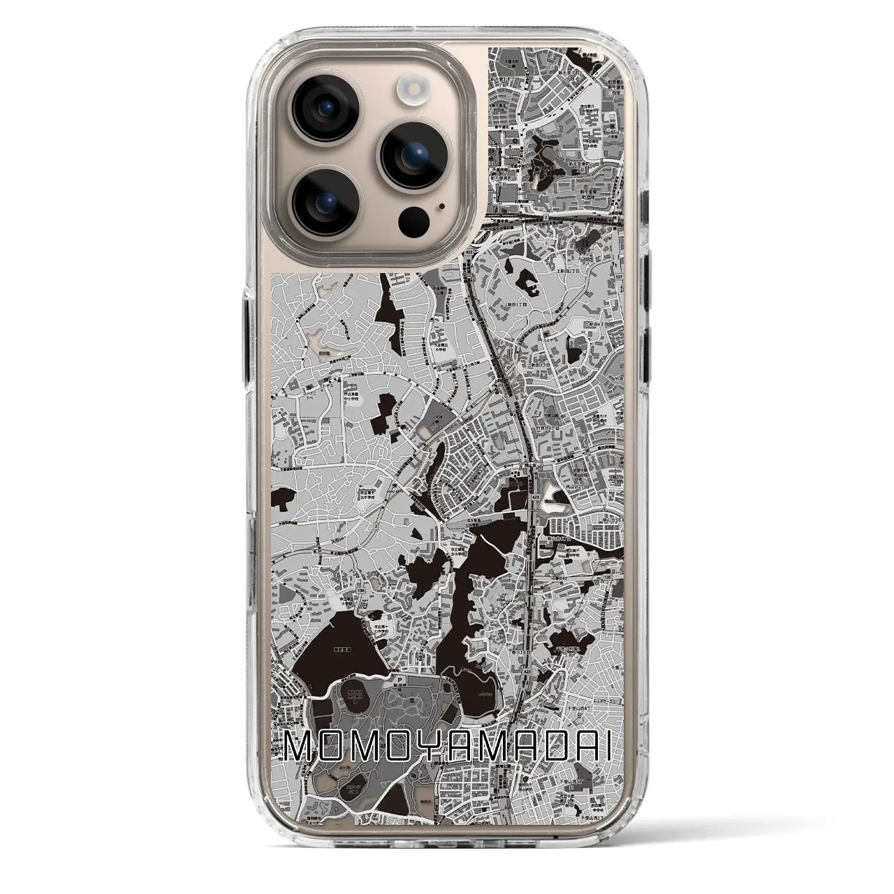 【桃山台（大阪府）】地図柄iPhoneケース（MagSafeタイプ）