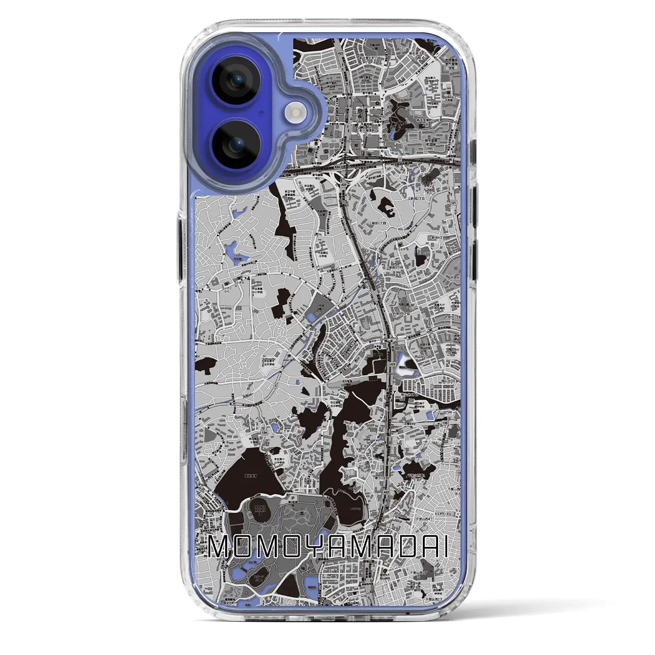 【桃山台（大阪府）】地図柄iPhoneケース（MagSafeタイプ）